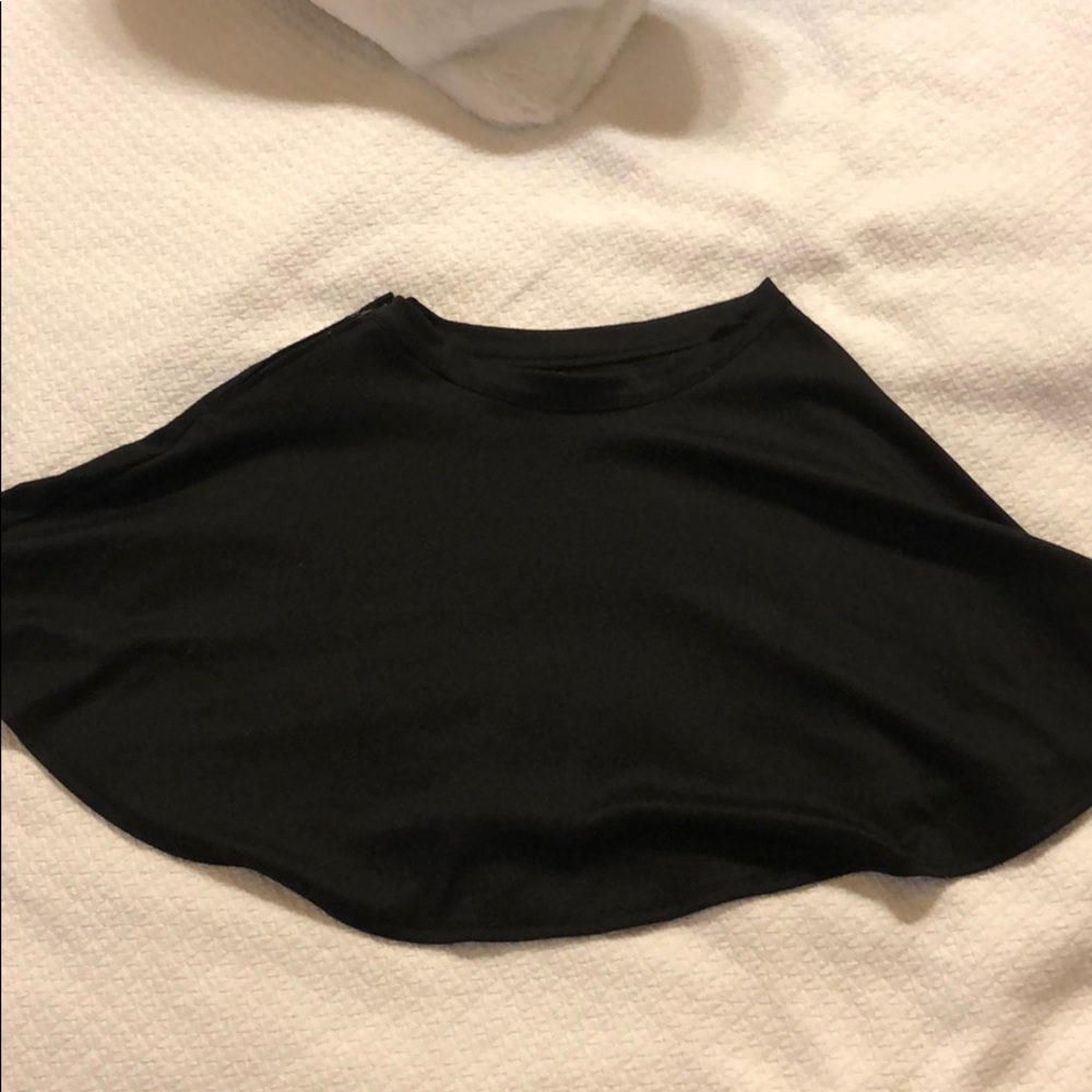 Plain black skirt